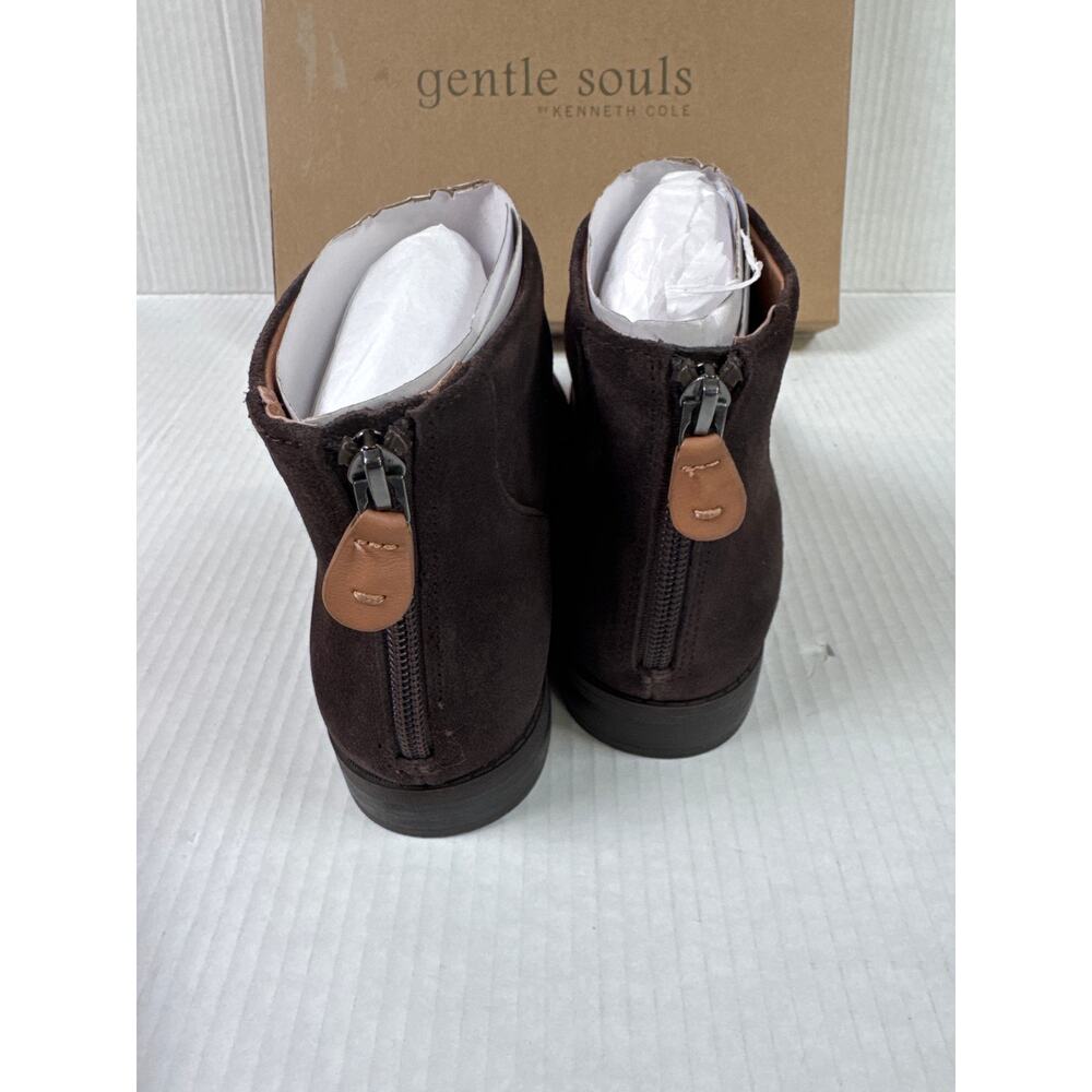 Gentle Souls Kenneth Cole Women's Emma Zip Ankle Boot Size 6.5 Brown New - Picture 5 of 7